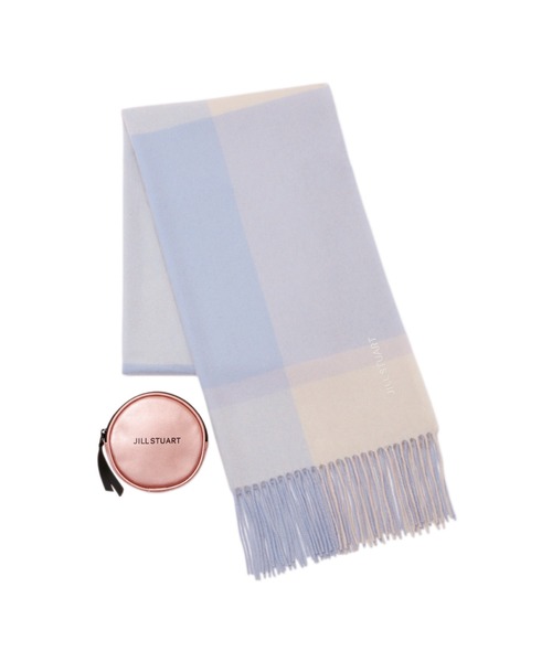 JILL STUART(ジルスチュアート)の「【数量限定】ノベルティ付き カシミヤチェックストール(ストール/ショール・レディース・サックスブルー/パープル/ピンク/レッド・FREE)」の2枚目の写真