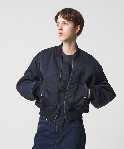6(ROKU)＞ナイロン ツイル MA-1 ブルゾン 26SS（MA-1）｜6（ロク）の