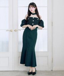 【Belle Charme】Tweed Mermaid Dress