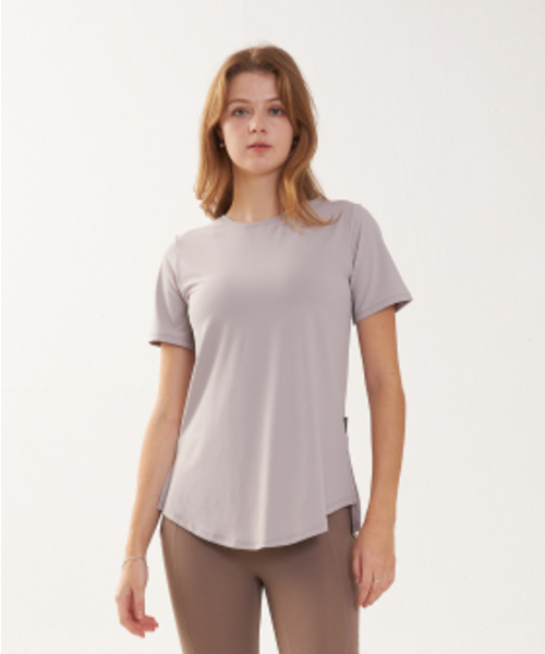 CIELCOCO(シエルココ)の「CLWT8050 イージーフィットショートスリーブシルバーグレー(Tシャツ/カットソー・レディース・その他・SMALL/MEDIUM/LARGE)」の3枚目の写真