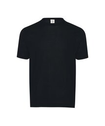 ラウンド夏ニット_ダークネイビー
