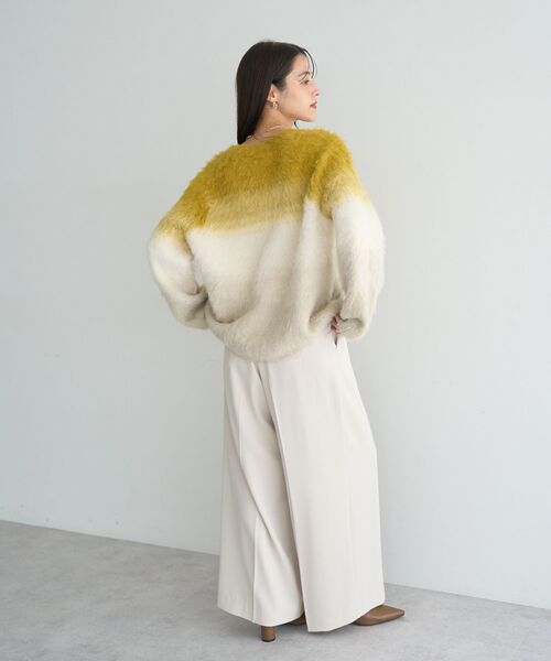 YECCA VECCA（イェッカヴェッカ）の「グラデーションシャギーニット（ニット/セーター・レディース・ブルー/イエロー/ラベンダー・FREE）」の15枚目の写真