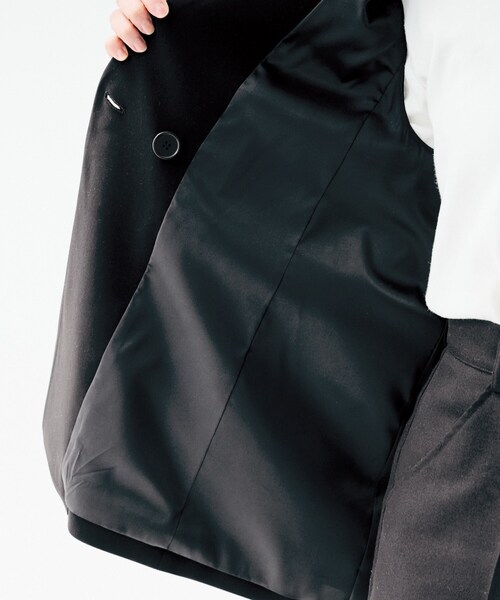 UNTITLED(アンタイトル)の「【洗える/ストレッチ性/セットアップ可】バックラッフルジレ(ベスト・レディース・ネイビー/ブラック・00/02/04/44/48)」の9枚目の写真