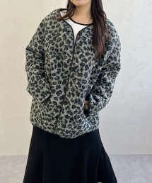 MISCH MASCH | 一部店舗限定 ノーカラーレオパードコート(その他アウター)