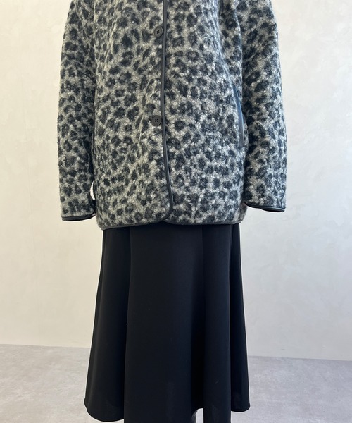 MISCH MASCH（ミッシュマッシュ）の「一部店舗限定 ノーカラーレオパードコート（その他アウター・レディース・ブラック・ﾌﾘ-）」の10枚目の写真