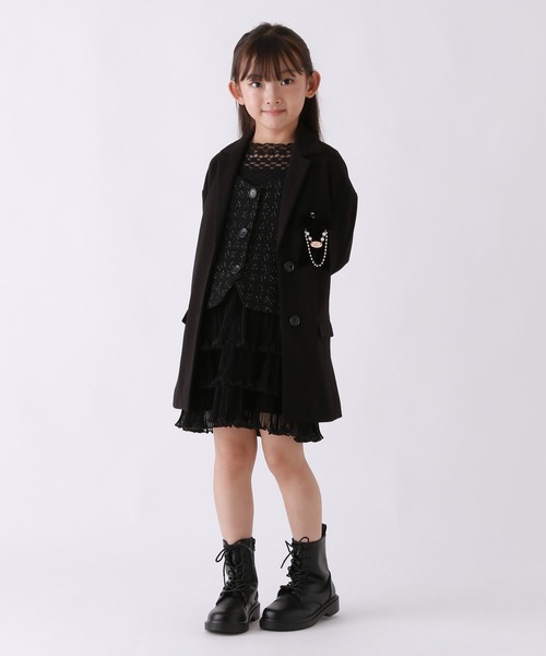 repipi armario（レピピ アルマリオ）の「【10C REPIPI】【セレモニー】ルーズジャケット（その他アウター・キッズ・ブラック系その他/ホワイト系その他・120cm/130cm）」の13枚目の写真