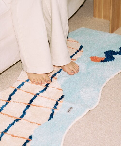 BIRTHDAY BAR(バースデイバー)の「【SAHIR サヒール】Long mat pool ロングマットプール(ラグ/マット・レディース・アイボリー・0)」の3枚目の写真