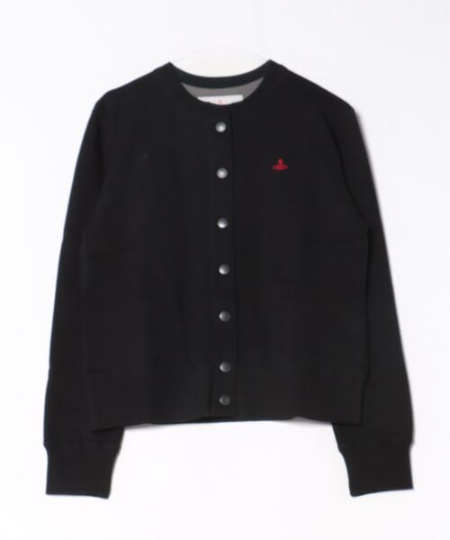 Vivienne Westwood(ヴィヴィアンウエストウッド)の「オーガニックコットン裏毛スナップカーディガン(その他アウター・レディース・ブラック/イエロー/チャコールグレー・FREE)」の2枚目の写真