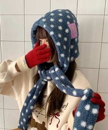 Vipoa | ドットマフラーバラクラバ(ニットキャップ/ビーニー)