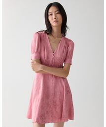 kate spade new york（ケイトスペード ニューヨーク）の「フルイド ジャカード パフ スリーブ ミニ ドレス（ワンピース）」