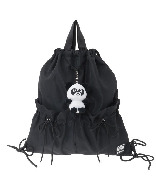 Candy Stripper（キャンディストリッパー）の「STAY WITH PEPE ナップサック（バックパック/リュック・レディース・ブラック・FREE）」の2枚目の写真