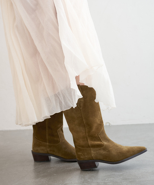 LE TALON（ルタロン）の「《追加》3.5cmレザーウエスタンブーツ（ブーツ・レディース・キャメル・X-LARGE/LARGE/MEDIUM/X-SMALL）」の7枚目の写真