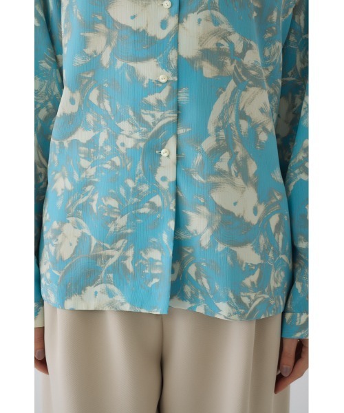 RIM.ARK(リムアーク)の「Air turbulence painting blouse エアタービュランス ペインティングブラウス(シャツ/ブラウス・レディース・ライトブルー/ネイビー・FREE)」の14枚目の写真