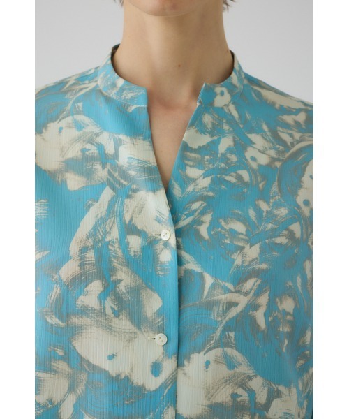 RIM.ARK(リムアーク)の「Air turbulence painting blouse エアタービュランス ペインティングブラウス(シャツ/ブラウス・レディース・ライトブルー/ネイビー・FREE)」の12枚目の写真