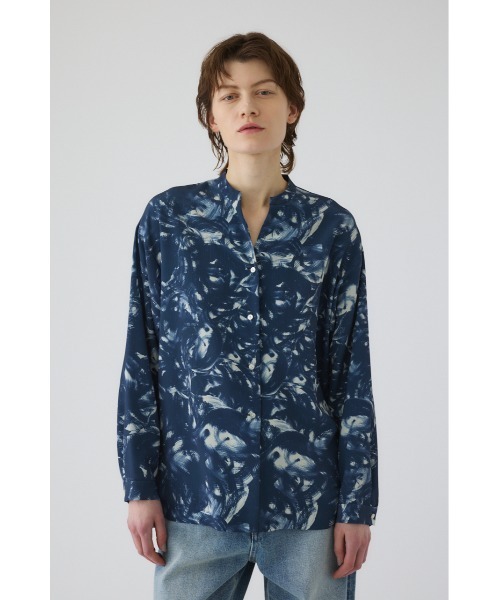RIM.ARK(リムアーク)の「Air turbulence painting blouse エアタービュランス ペインティングブラウス(シャツ/ブラウス・レディース・ライトブルー/ネイビー・FREE)」の19枚目の写真