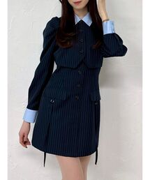 dazzlin（ダズリン）の「パフスリーブレイヤードミニワンピース（ワンピース）」