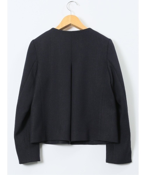 m.f.editorial(エムエフエディトリアル)の「【ストレッチ セレモニー ハレの日】m.f.エディトリアルレディース スラブシャーク ノーカラージャケット(スーツジャケット・レディース・ネイビー/グレー・X-LARGE/LARGE/MEDIUM)」の18枚目の写真