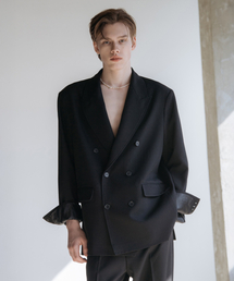 DECOROSO（デコローゾ）の「シエル ピークドダブルオーバーサイズジャケット [ブラック]（テーラードジャケット）」