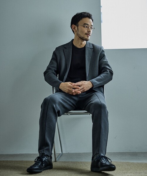 JUN STANDARD PICKS(ジュンスタンダードピックス)の「ミラノリブGOOD FITパンツ/セットアップ対応(その他パンツ・メンズ・グレー/グレー系その他/ブラック・LL/M/L)」の18枚目の写真