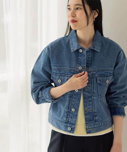 OPAQUE.CLIP（オペークドットクリップ）の「デニムジャケット【洗濯機OK】（デニムジャケット・レディース・ブルー系その他/ブルー・38/40）」の8枚目の写真
