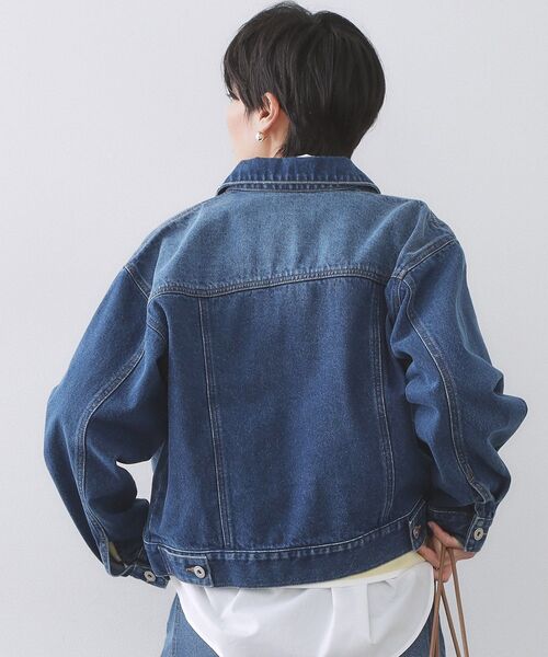 OPAQUE.CLIP（オペークドットクリップ）の「デニムジャケット【洗濯機OK】（デニムジャケット・レディース・ブルー系その他/ブルー・38/40）」の13枚目の写真