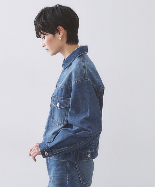 OPAQUE.CLIP（オペークドットクリップ）の「デニムジャケット【洗濯機OK】（デニムジャケット・レディース・ブルー系その他/ブルー・38/40）」の18枚目の写真