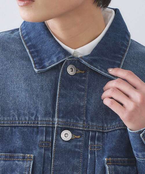 OPAQUE.CLIP（オペークドットクリップ）の「デニムジャケット【洗濯機OK】（デニムジャケット・レディース・ブルー系その他/ブルー・38/40）」の20枚目の写真