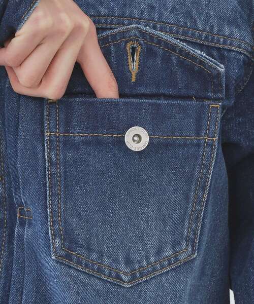 OPAQUE.CLIP（オペークドットクリップ）の「デニムジャケット【洗濯機OK】（デニムジャケット・レディース・ブルー系その他/ブルー・38/40）」の21枚目の写真