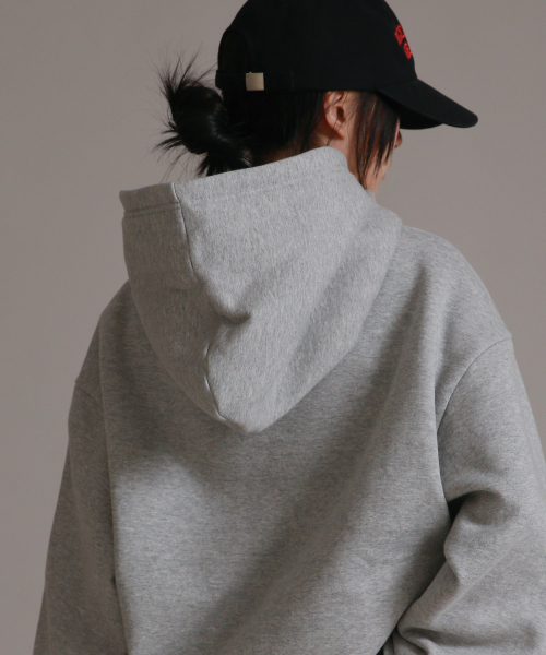 LIKE THE MOST（ライクザモースト）の「ジュピターオーバーサイズフードパーカー_メランジ（パーカー・レディース・その他・S/M/L/XL）」の4枚目の写真