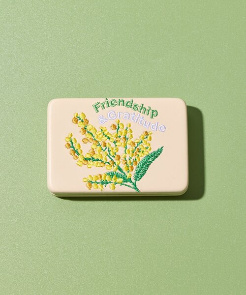 BIRTHDAY BAR（バースデイバー）の「flower刺繍ケース（ポーチ・レディース・イエロー/ピンク/シルバー・0）」の5枚目の写真
