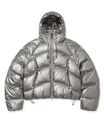 BROWNBREATH | W CROP HOODIE DOWN JUMPER - SILVER(ダウンジャケット/コート)