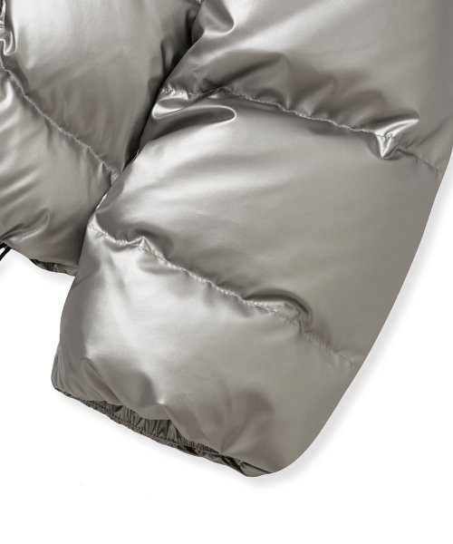 BROWNBREATH(ブラウンブレス)の「W CROP HOODIE DOWN JUMPER - SILVER(ダウンジャケット/コート・レディース・その他・S)」の5枚目の写真