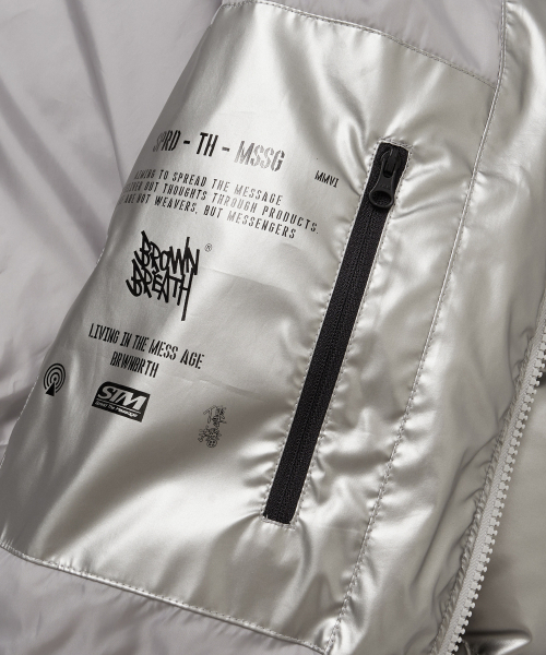 BROWNBREATH(ブラウンブレス)の「W CROP HOODIE DOWN JUMPER - SILVER(ダウンジャケット/コート・レディース・その他・S)」の8枚目の写真