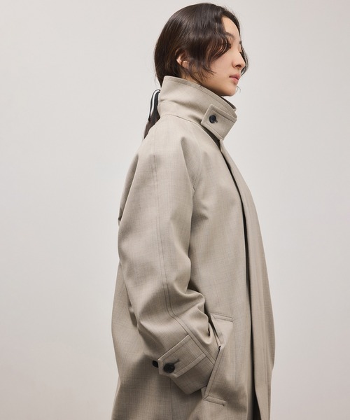 サステナブル】バルマカーンマキシコート（ステンカラーコート）｜ADAM