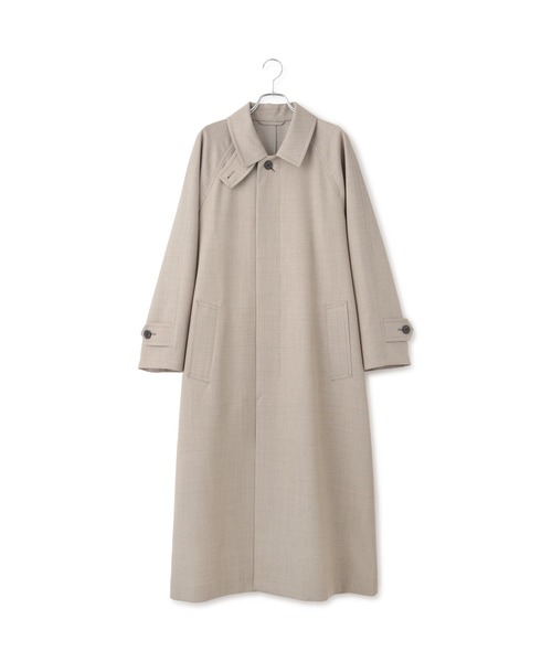 サステナブル】バルマカーンマキシコート（ステンカラーコート）｜ADAM