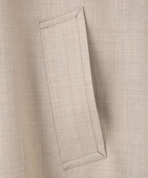 ADAM ET ROPE'（アダムエロペ）の「【サステナブル】バルマカーンマキシコート（ステンカラーコート・レディース・ベージュ・36/38）」の21枚目の写真