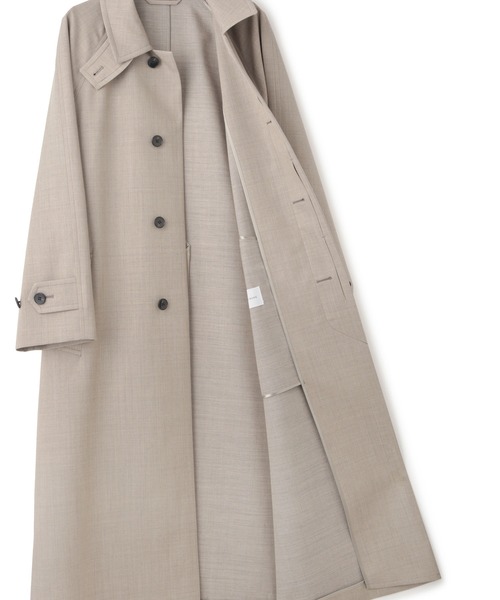 サステナブル】バルマカーンマキシコート（ステンカラーコート）｜ADAM