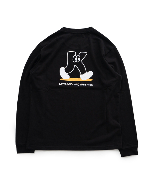 KITRAVEL(キートラベル)の「ウォーキングKグラフィックTシャツ(ブラック)(Tシャツ/カットソー・レディース・その他・S/M/L/XL)」の1枚目の写真