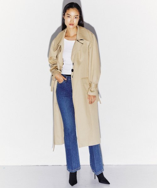 KIMDOH(キムド)の「COTTON TWILL TRENCH COAT BEIGE(トレンチコート・レディース・その他・FREE)」の2枚目の写真