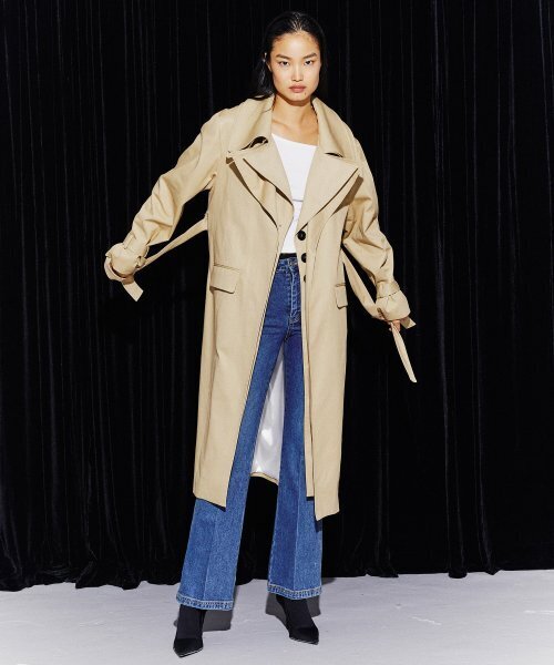 KIMDOH(キムド)の「COTTON TWILL TRENCH COAT BEIGE(トレンチコート・レディース・その他・FREE)」の4枚目の写真