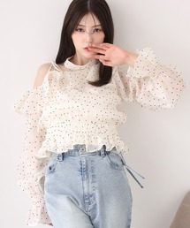 one after another NICE CLAUP | 2WAYワンショルブラウス(シャツ/ブラウス)