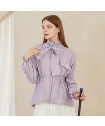 J.JANE（ジェイジェーン）の「シャイニー オーバーサイズ ウィンドブレーカー (ラベンダー)（ナイロンジャケット）」