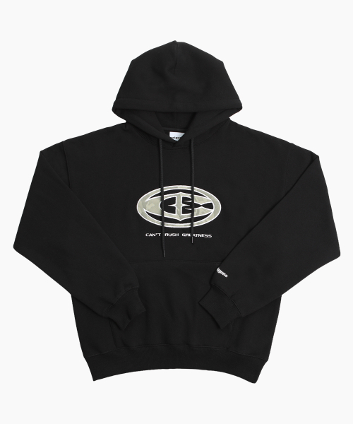 CRIGUN(クリガン)の「CAMO APPLIQUE HOODIE BLACK(パーカー・レディース・ブラック・MEDIUM/LARGE/X-LARGE/XX-LARGE)」の7枚目の写真
