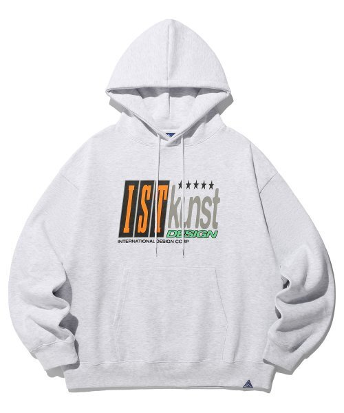 IK 5STAR LOGO HOODIE — светло‑серый (IK2DFMM416A)