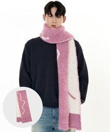 BEARDED KID（ビアーデッドキッド）の「フラッフィーマフラー ピンク（マフラー）」