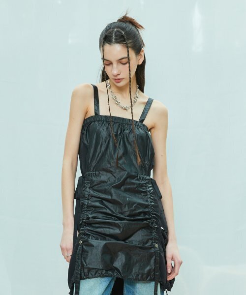 LARTIGENT（ラーティゼン）の「L9 GLOSSY STRING OPS(BLACK)（ワンピース・レディース・その他・FREE）」の3枚目の写真