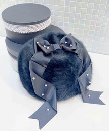 MA*RS（アメーバーマーズ）の「パールりぼんシャギーベレー帽（ハット）」