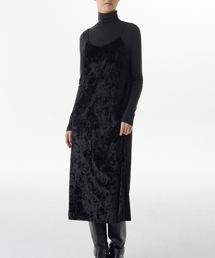 MUSINSA STANDARD WOMAN | ウィメンズベルベットビスチェロングドレス[ブラック](ワンピース)