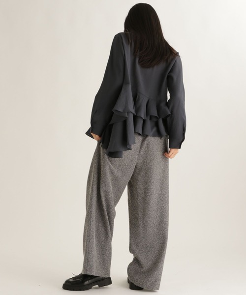 studio CLIP(スタディオクリップ)の「【daily CLIP】アシメフリフリシャツ(シャツ/ブラウス・レディース・ホワイト/ライトグリーン/チャコール・FREE)」の21枚目の写真