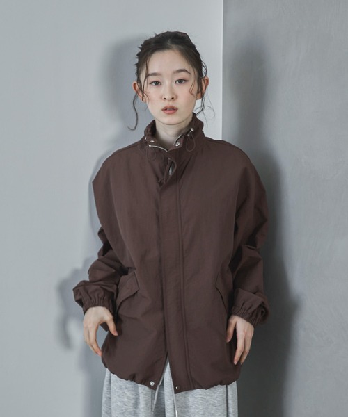 feepur(フェピュール)の「ダブルジップナイロンブルゾン(ナイロンジャケット・レディース・ブラック/ブラウン・MEDIUM)」の22枚目の写真